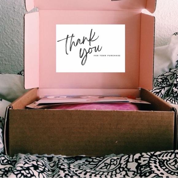 50 Large Thank You For Your Purchase Stickers For Small Business & Resellers - Picture 5 of 7